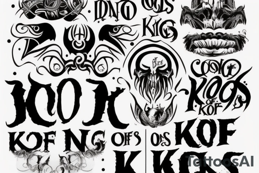 no gods of kings only man quote tattoo idea