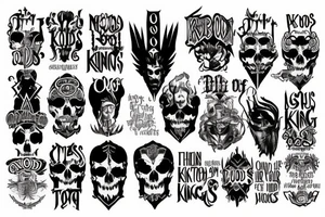 no gods of kings only man quote tattoo idea