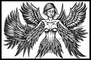 Freedom, angels, wings tattoo idea