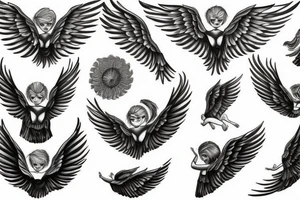 Freedom, angels, wings tattoo idea