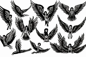 Freedom, angels, wings tattoo idea