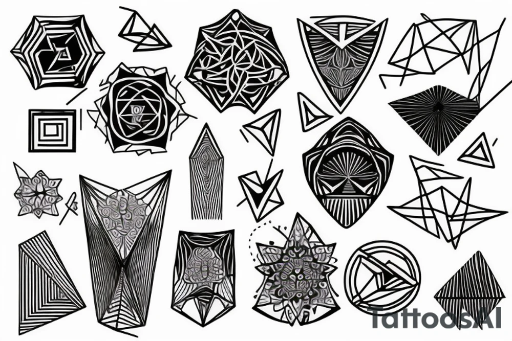Geometric tattoo idea
