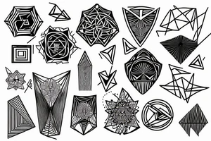 Geometric tattoo idea
