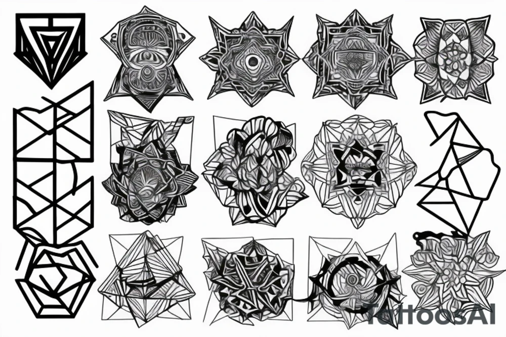 Geometric tattoo idea
