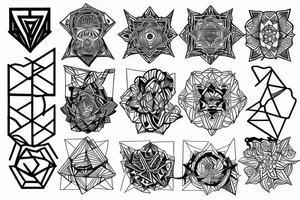 Geometric tattoo idea