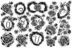 Queen, mother, roses, love eternity tattoo idea