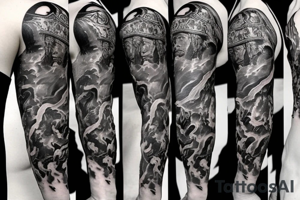 roman, phoenician war with fire tattoo idea