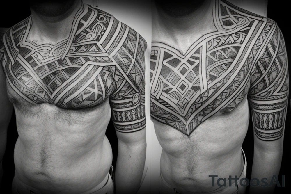 roman, phoenician tribal tattoo idea