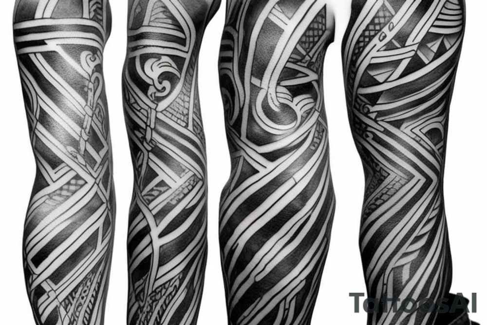 roman, phoenician tribal tattoo idea