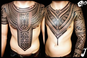 roman, phoenician tribal tattoo idea