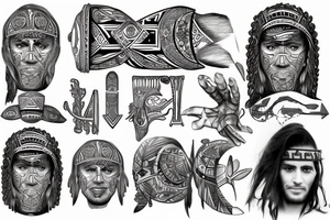 roman, phoenician tribal, fethi tattoo idea