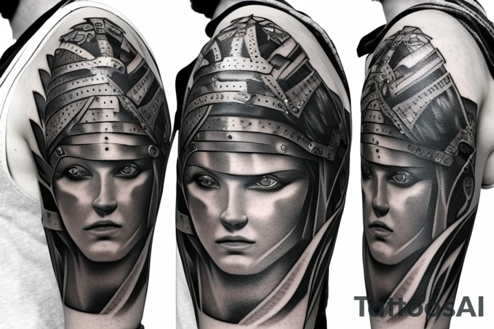 roman, Phoenician warrior patterns tattoo idea