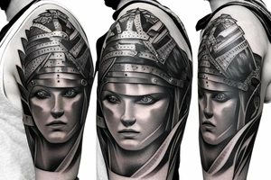 roman, Phoenician warrior patterns tattoo idea