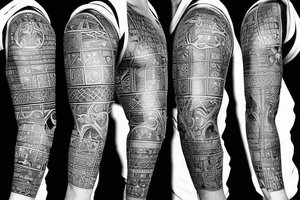 roman, Phoenician warrior patterns tattoo idea