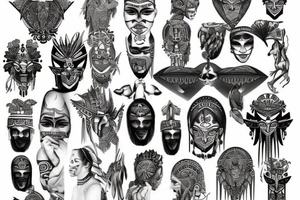 tribal, Phoenician, tattoo idea