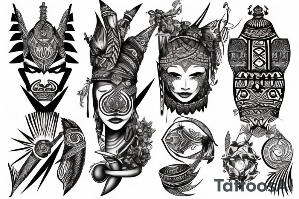 tribal, Phoenician, tattoo idea