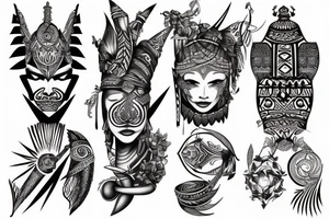 tribal, Phoenician, tattoo idea