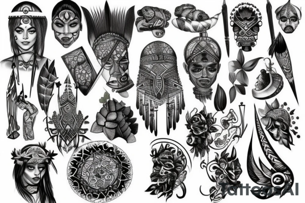 tribal, Phoenician, tattoo idea