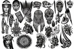 tribal, Phoenician, tattoo idea