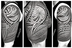 tribal, hawaii, hibiscus tattoo idea