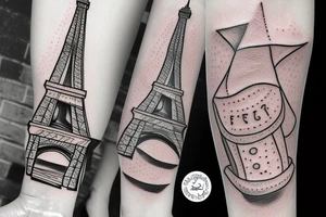 grilled cheese, meatloaf, eiffel tower tattoo idea