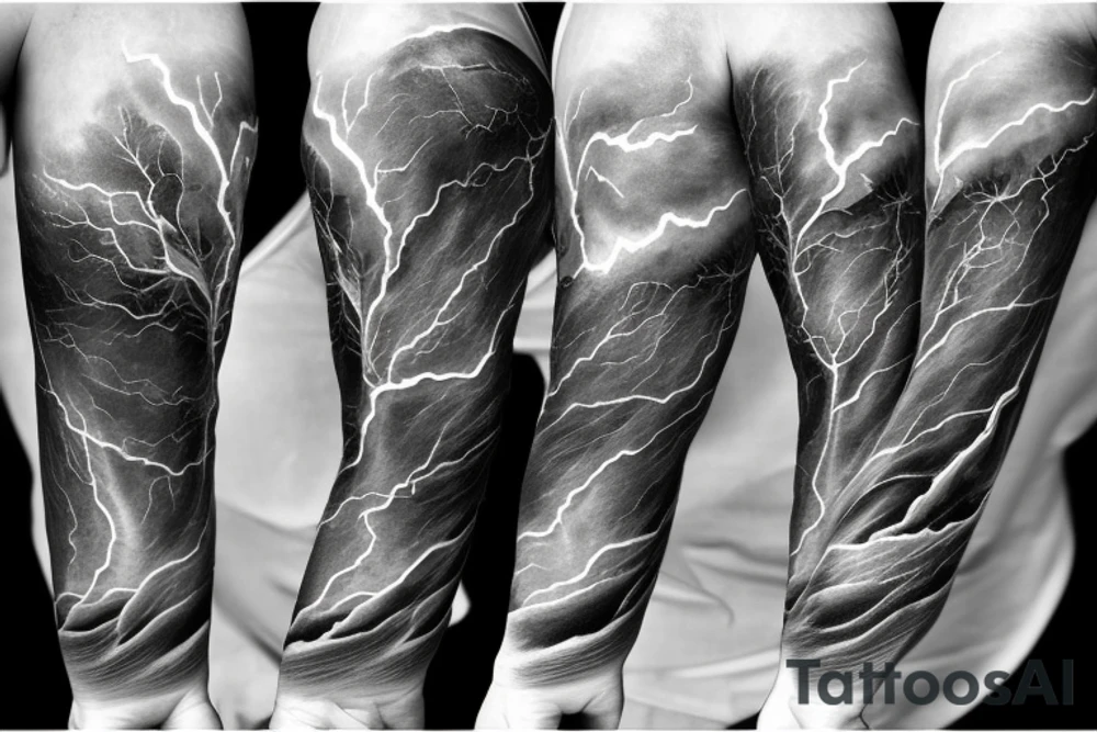 lightning, contrast, angel, clouds tattoo idea