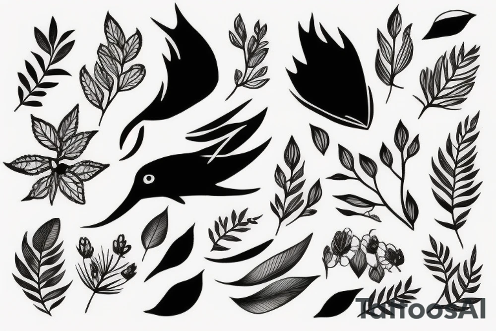 minimalist nature tattoo idea