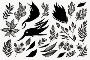 minimalist nature tattoo idea