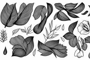 minimalist nature tattoo idea