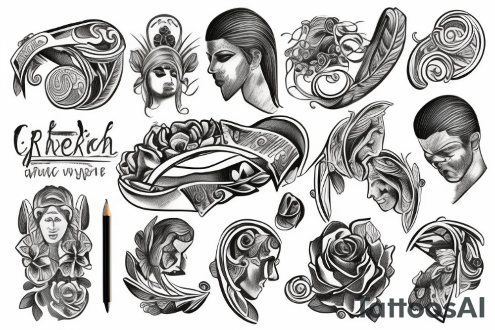 rich greek tattoo idea
