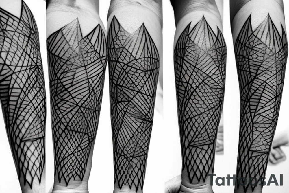 creative, artistic, lightning bolt tattoo idea