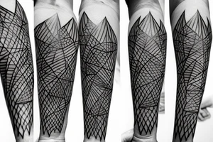 creative, artistic, lightning bolt tattoo idea