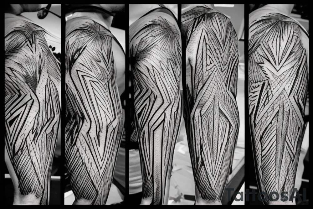 creative, artistic, lightning bolt, hd tattoo idea