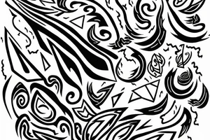 creative, artistic, lightning bolt, hd tattoo idea