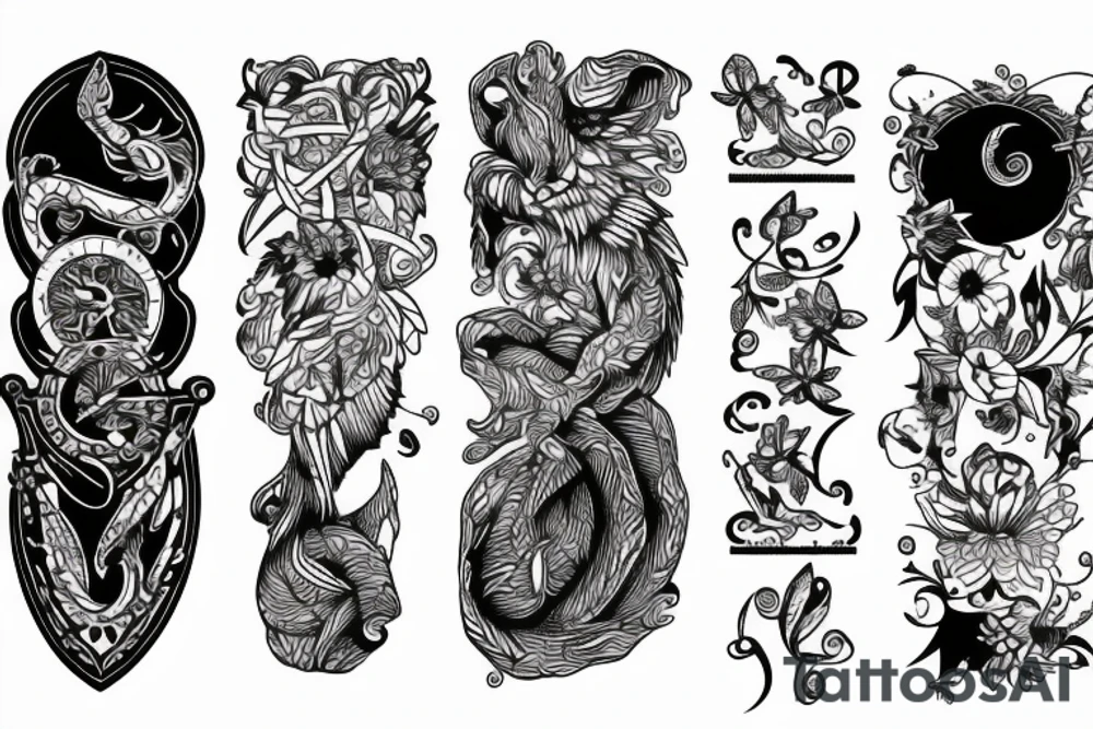 A scale tattoo idea