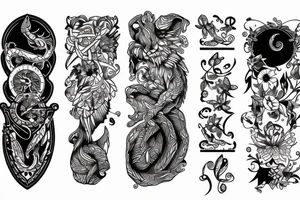 A scale tattoo idea