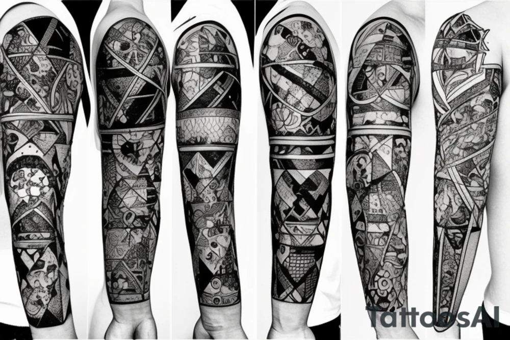 A patchwork scale tattoo idea