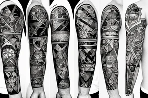 A patchwork scale tattoo idea
