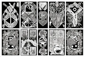 A patchwork scale tattoo idea