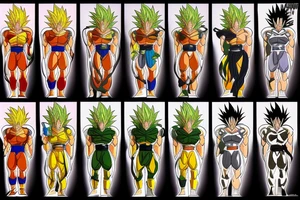 DBZ Broly's armor on DBS Broly Super Saiyan tattoo idea