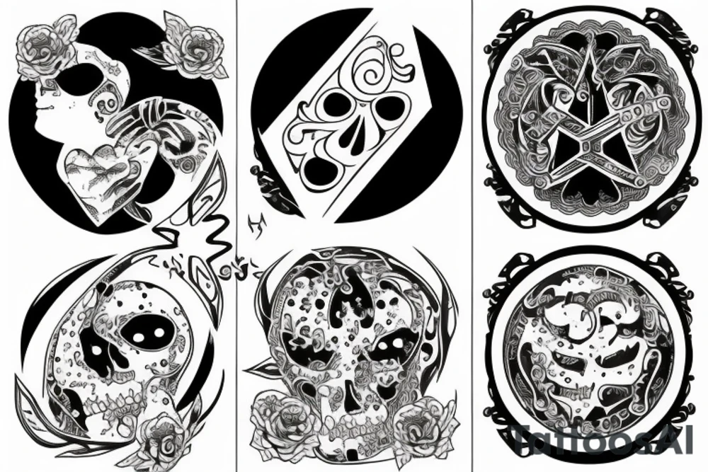 Two sides of the same coin tattoo idea