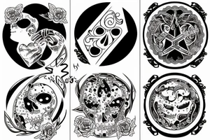 Two sides of the same coin tattoo idea