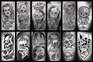 Viking zombie astronaut tattoo idea