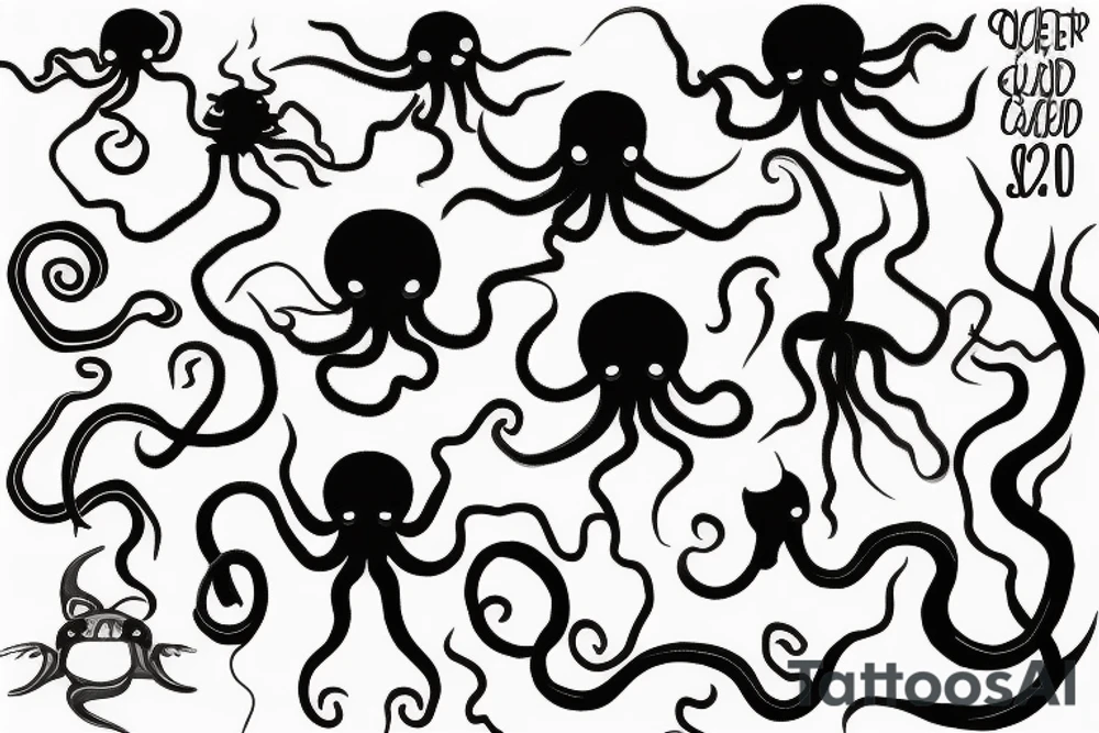 octopus garden tattoo idea