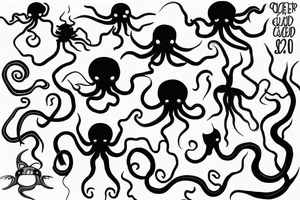 octopus garden tattoo idea