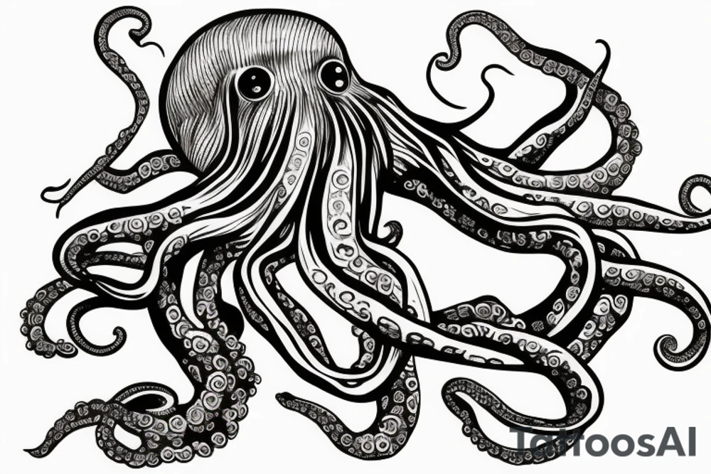 octopus garden tattoo idea