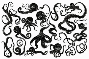 octopus in a garden tattoo idea