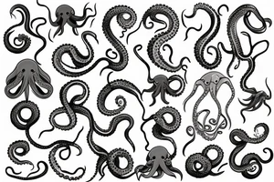 octopus in a garden tattoo idea