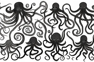octopus in a garden tattoo idea