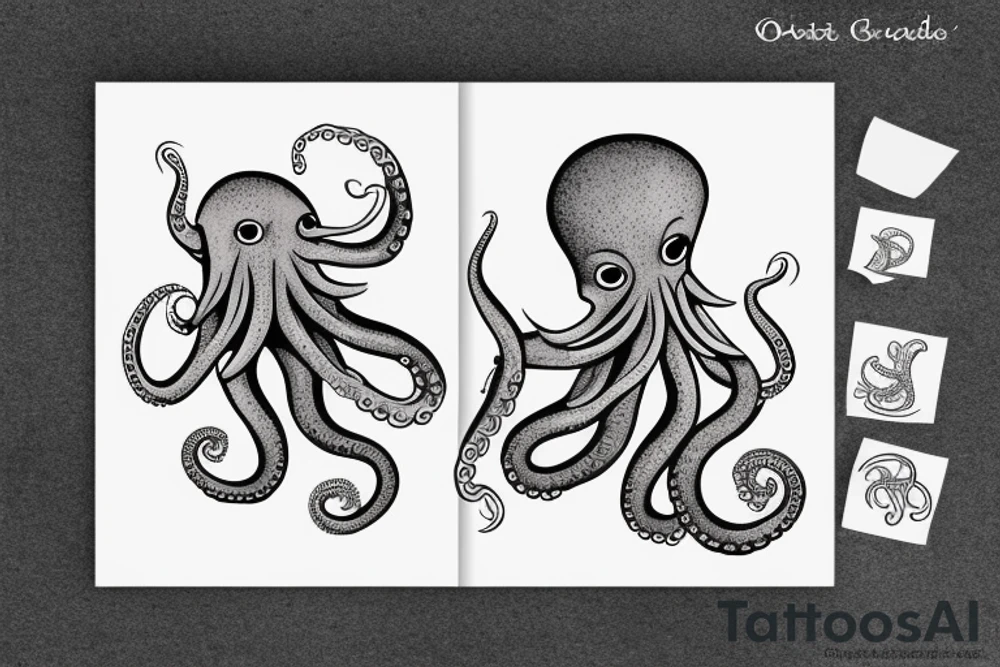 octopus in a garden tattoo idea